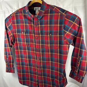 New shirt without tags Duluth Extra large Red and dark aqua, plaid.